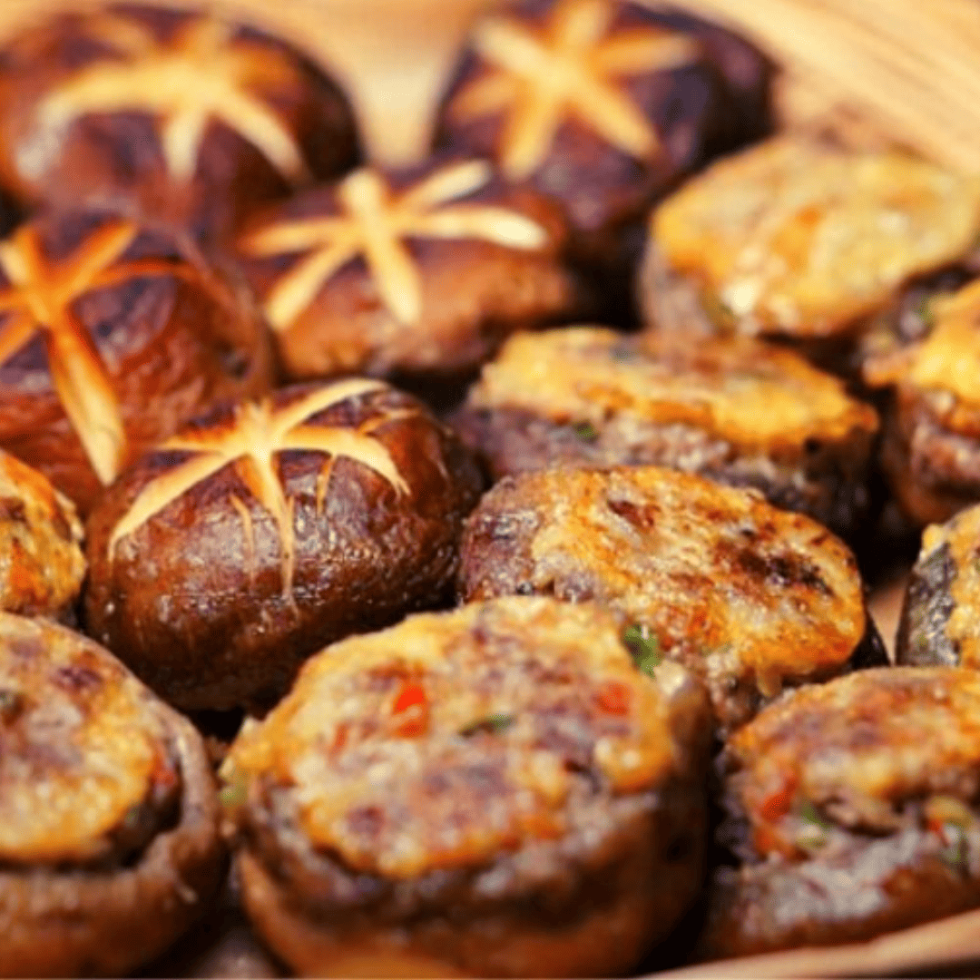 Cogumelos Shitake empanados